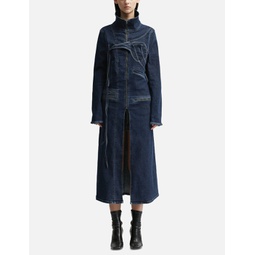 Denim Fitted Coat