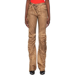 SSENSE Exclusive Brown Jeans 241016F069001