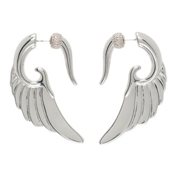 Silver Wing Earrings 241016F022001
