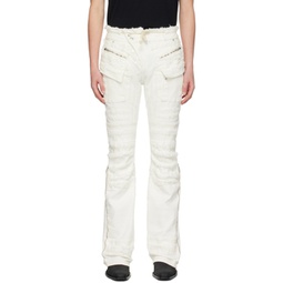 White Straight-Leg Jeans 241016M186009