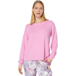 Womens PJ Salvage Fun Floral Split Back Sweatshirt
