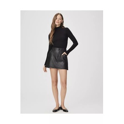 Tarra Skirt - Black Faux Leather