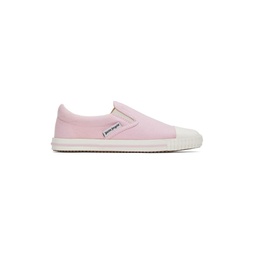 Pink Vulcanized Slip On Sneakers 221695F128016