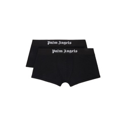 Two Pack Black Boxers 232695M216007