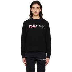 Black Paradise Palm Sweatshirt 231695F098015