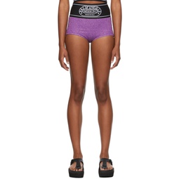 Purple Missoni Edition Lurex Culotte Shorts 212695F074000