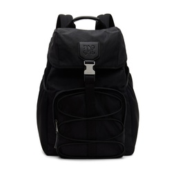 Black Buckle Monogram Backpack 241695M166000