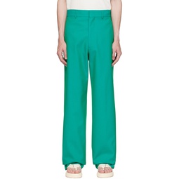 Green Sonny Trousers 231695M191001