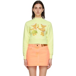 Yellow Cotton Sweatshirt 221695F098018
