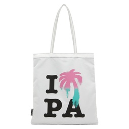 White I Love PA Tote 231695M172000