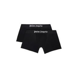 Two Pack Black Boxers 232695M216005