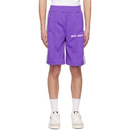 Purple Classic Track Shorts 231695M193001