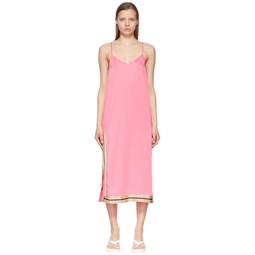 Pink Polyester Midi Dress 221695F054006