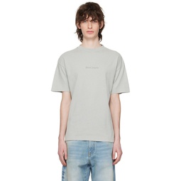 Gray Garment Dyed T Shirt 231695M213039