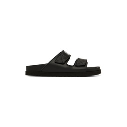 Black Rubber Sandals 221695F124001