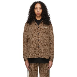 Brown Leopard Shirt 221695F109004