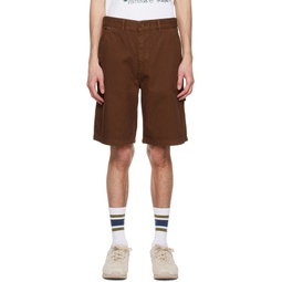 Brown Sweeper Shorts 231963M193007