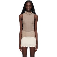 Taupe Caril Tank Top 232648F111003