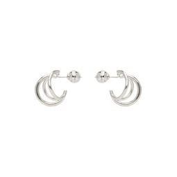 Silver Triple Stellar Earrings 231340F022004