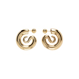 SSENSE Exclusive Gold Serpent Earrings 222340F022002