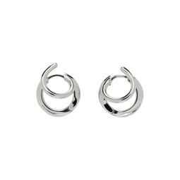 Silver Stellar Hoop Earrings 241340F022018