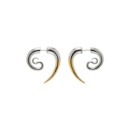Silver   Gold Spina Serpent Earrings 241340F022015