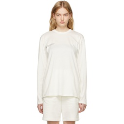 Off White Organic Cotton T Shirt 221556F110020
