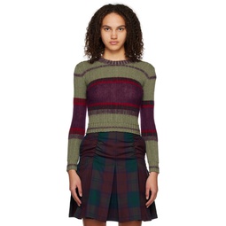 Green   Purple Designer Sweater 222193F096000