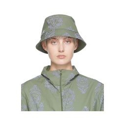 Green Flock Bucket Hat 221193F015000