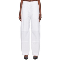 SSENSE Exclusive White Cocoon Trousers 241438F087007