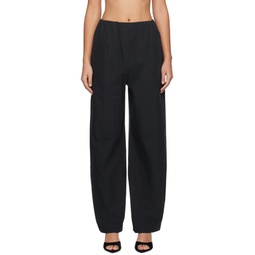 Black Cocoon Trousers 241438F087000