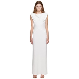 White Raina Maxi Dress 232438F055006