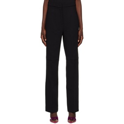 Black Slouchy Suit Trousers 231438F087007