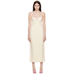 SSENSE Exclusive Off White Marlo Midi Dress 222438F054012