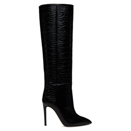 Black Stiletto Tall Boots 241616F115015