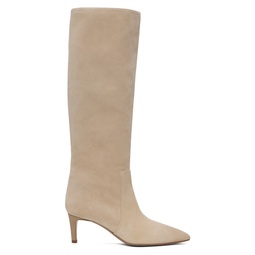 Beige Suede Boots 241616F115006
