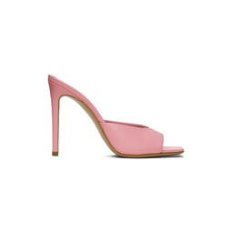 Pink Stiletto Heeled Sandals 241616F125019