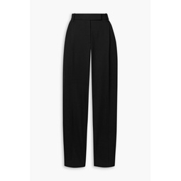 Bacall wool-twill tapered pants