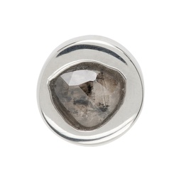 Silver Diamond Stud Single Earring 241236M144005