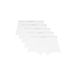 Five Pack White Boxers 241260M216022