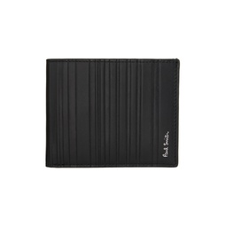 Black Shadow Stripe Wallet 241260M164002