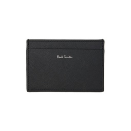 Black Signature Stripe Balloon Print Card Holder 241260M163000