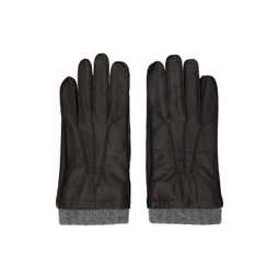 Black Deerskin Gloves 222260M135026