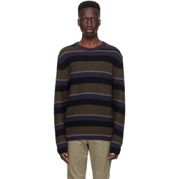 Multicolor Striped Sweater 241260M201001