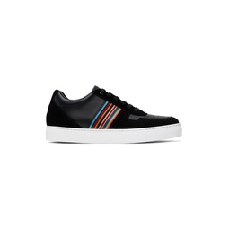Black Signature Stripe Fermi Sneakers 241260M237008
