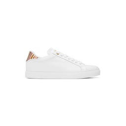 White Leather Beck Sneakers 241260M237006
