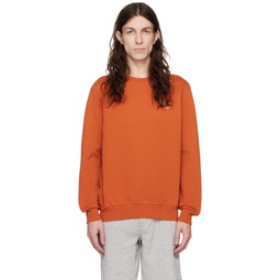 Orange Paint Splatter Sweatshirt 231260M204003