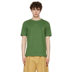Green Paint Splatter T Shirt 222260M213050