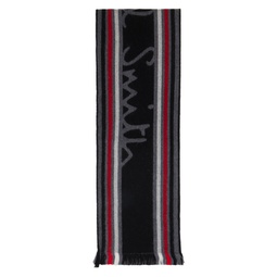 Black Manchester United Edition Scarf 232260M150012