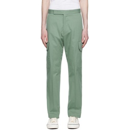 Green Flap Pocket Trousers 231260M191000